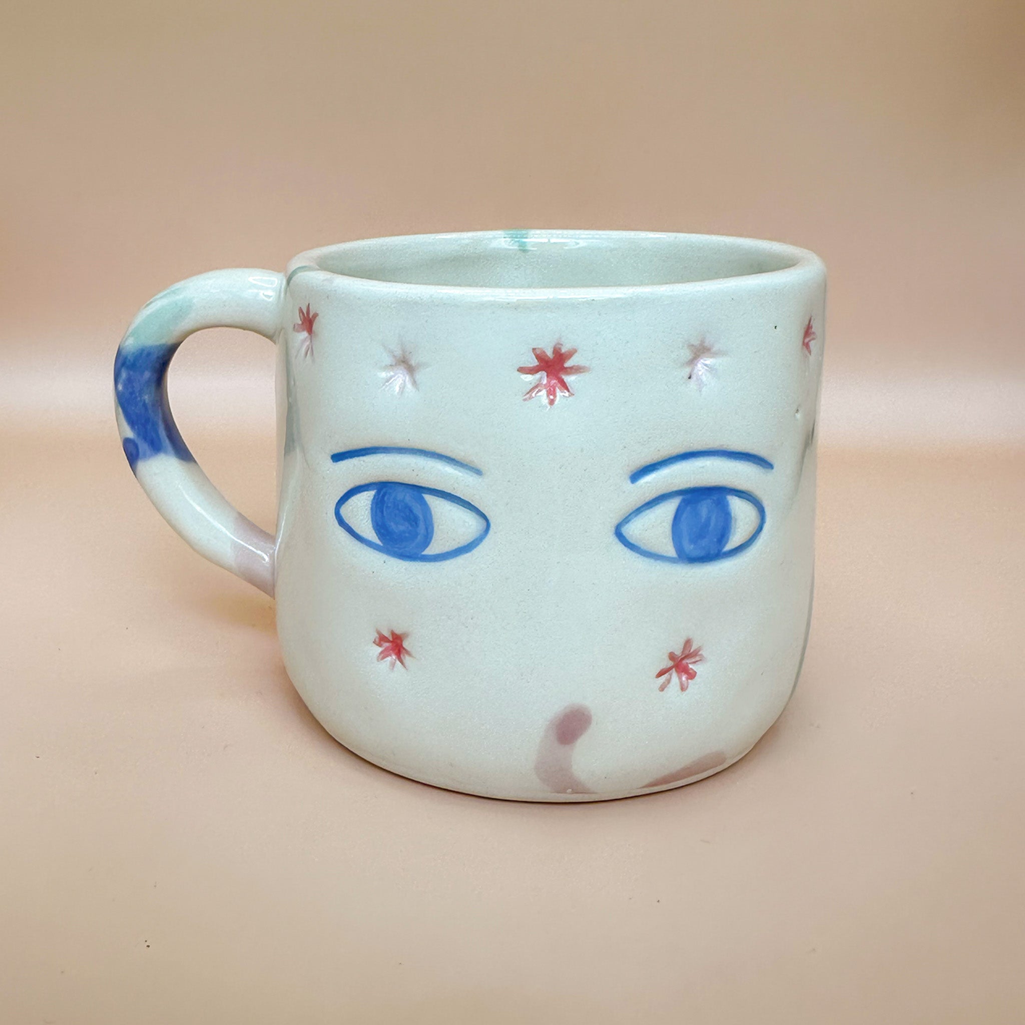 Taza Hoy voy a tener un gran dìa - ojitos azules y estrellitas