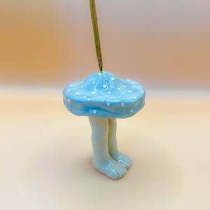 Blue mushroom inciensero