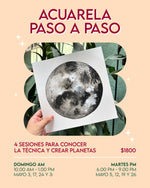 Load image into Gallery viewer, 🎨 Acuarela Paso a Paso ✨ Conoce la Técnica y Crea Planetas  con @ charlespaper · INICIA 3 o 5 de MAYO 2026
