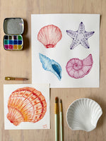 Load image into Gallery viewer, 🎨 Acuarela Paso a Paso 🐚 Conoce la Técnica y Pinta Vida Marina  · INICIA 7 o 9 de JUNIO 2026
