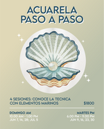 Load image into Gallery viewer, 🎨 Acuarela Paso a Paso 🐚 Conoce la Técnica y Pinta Vida Marina  · INICIA 7 o 9 de JUNIO 2026
