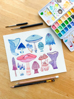 Cargar imagen en el visor de la galería, 🎨 Taller de Acuarela Botánica 🍄 Hongosto 🍄 Todos los niveles x Charlespaper · INICIA Agosto 3 o 4
