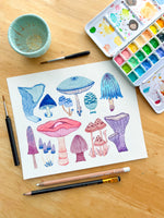 Cargar imagen en el visor de la galería, 🎨 Taller de Acuarela Botánica 🍄 Hongosto 🍄 Todos los niveles x Charlespaper · INICIA Agosto 3 o 4
