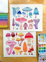 Cargar imagen en el visor de la galería, 🎨 Taller de Acuarela Botánica 🍄 Hongosto 🍄 Todos los niveles x Charlespaper · INICIA Agosto 3 o 4
