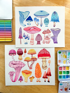 🎨 Taller de Acuarela Botánica 🍄 Hongosto 🍄 Todos los niveles x Charlespaper · INICIA Agosto 3 o 4