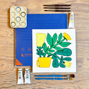 🌈 Oh My Gouache! 🪴🌷Taller de Gouache: Bodegón moderno · principiantes con Charlespaper · Iniciamos 17, 21 y 22 de Septiembre