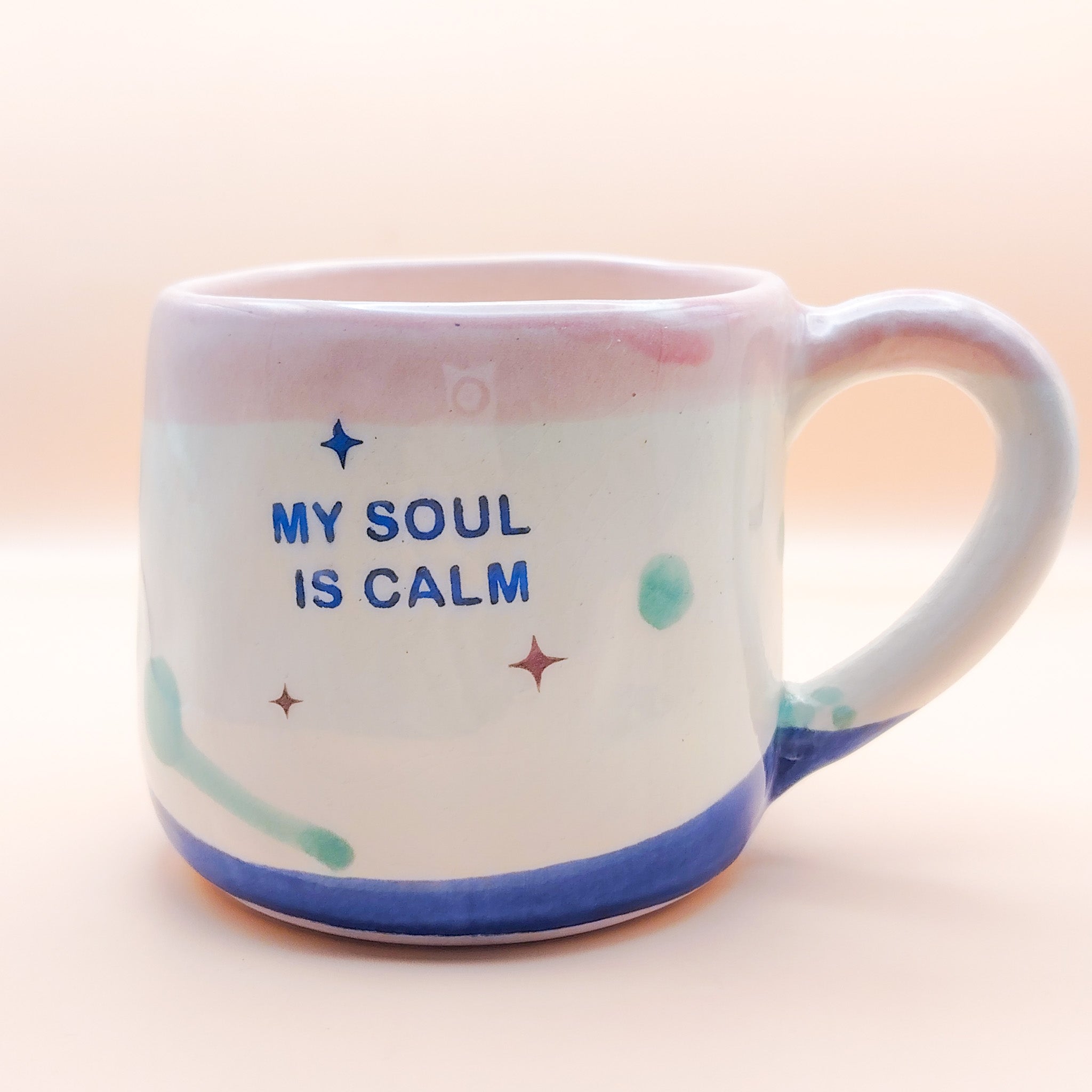 Taza con Asa - MY SOUL IS CALM - Bendicion estrellada