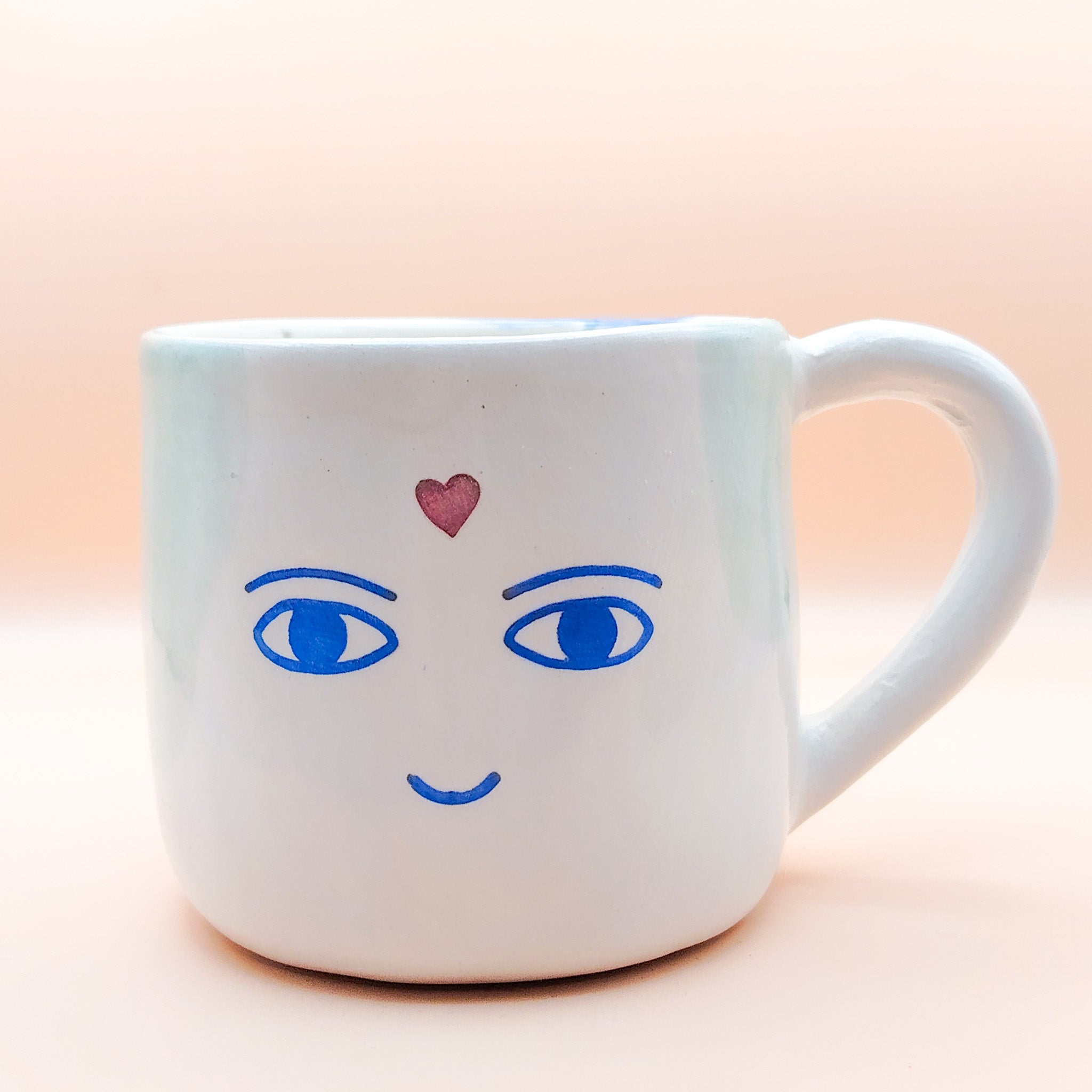 Taza con Asa - ABUNDANCE -  Estrellas Y corazon