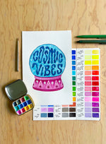 Cargar imagen en el visor de la galería, 🎨 Acuarela Paso a Paso ✨ Cosmic Vibes Only con @ charlespaper · INICIA 11, 12, o 14 de ENERO 2026,
