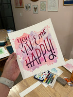 Load image into Gallery viewer, ✏️ Lettering for Dummies 🌈 Letras con Acuarela - Todos los Niveles x @ charlespaper Inicia 4 y 6 de Mayo de 2026
