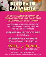 Load image into Gallery viewer, Workshorts: Decora Tu Calaverita Cerámica - Viernes 11 o 18 y Sábado 19 de Octubre
