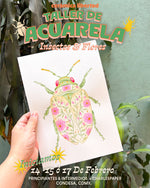 Cargar imagen en el visor de la galería, 🎨 Taller de Acuarela 🌸🐞Insectos y Flores con @ charlespaper 🐞🌼 · INICIA Febrero 15, 16 o 18 de Feb
