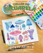 Cargar imagen en el visor de la galería, 🎨 Taller de Acuarela Botánica 🍄 Hongosto 🍄 Todos los niveles x Charlespaper · INICIA Agosto 3 o 4
