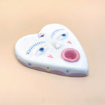 Load image into Gallery viewer, Palosanto Holder Corazón Tercer Ojito y Chapitas Amor
