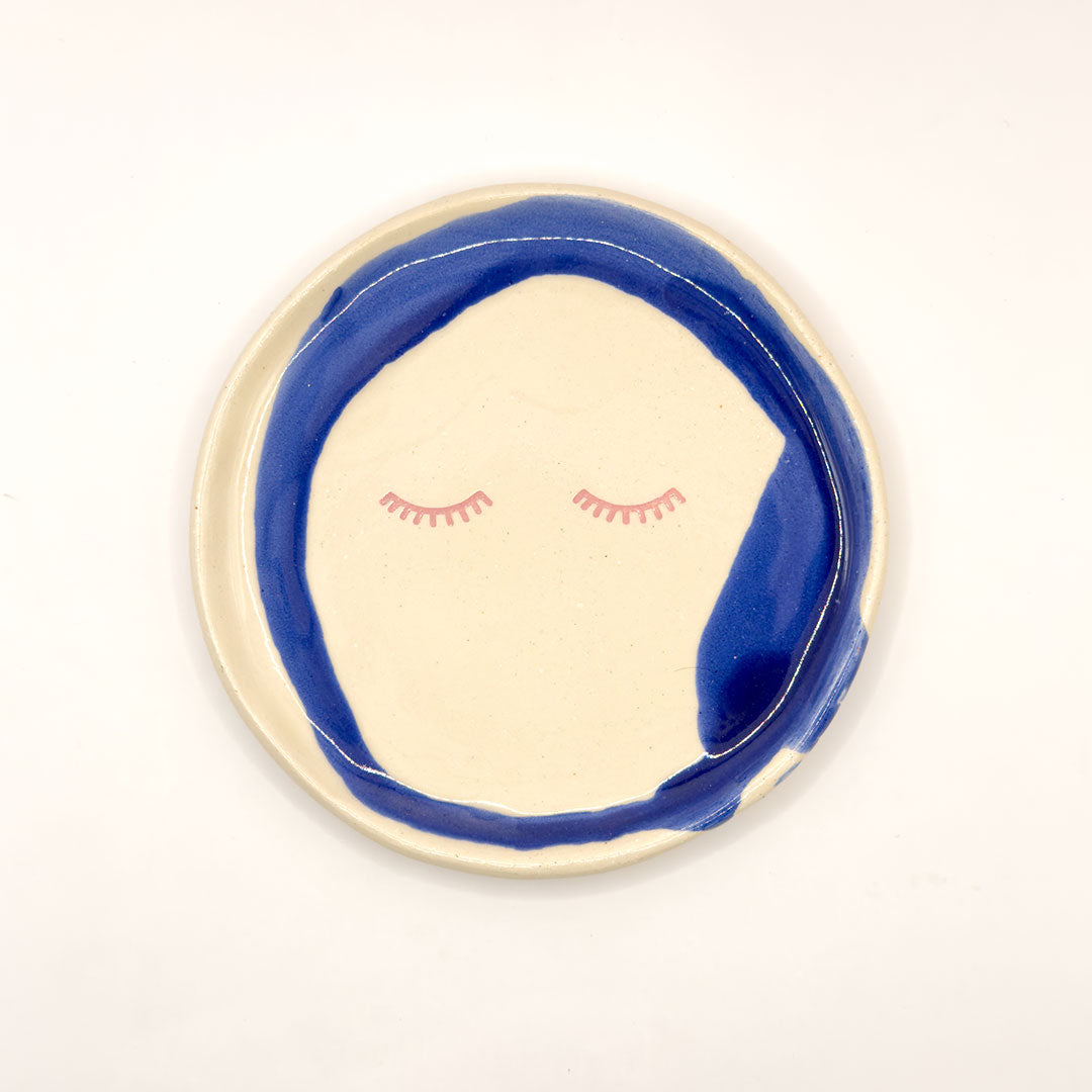 Plato chico - ojos - sueña azul