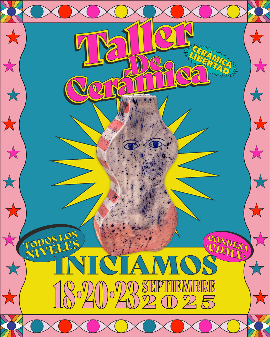 Taller de Cerámica Iniciamos 18, 20 o 23 de Septiembre 2025