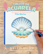 Cargar imagen en el visor de la galería, 🎨 Taller de Acuarela 🐠 VIDA MARINA 🪸 Acuarela y naturaleza  🪸 Nivel Intermedios x Charlespaper · INICIA Agosto 3, 4 o 6
