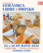 Cargar imagen en el visor de la galería, Workshorts: Cerámica Libre &amp; Drinks · Un Sólo Día - 24 o 25 de Mayo
