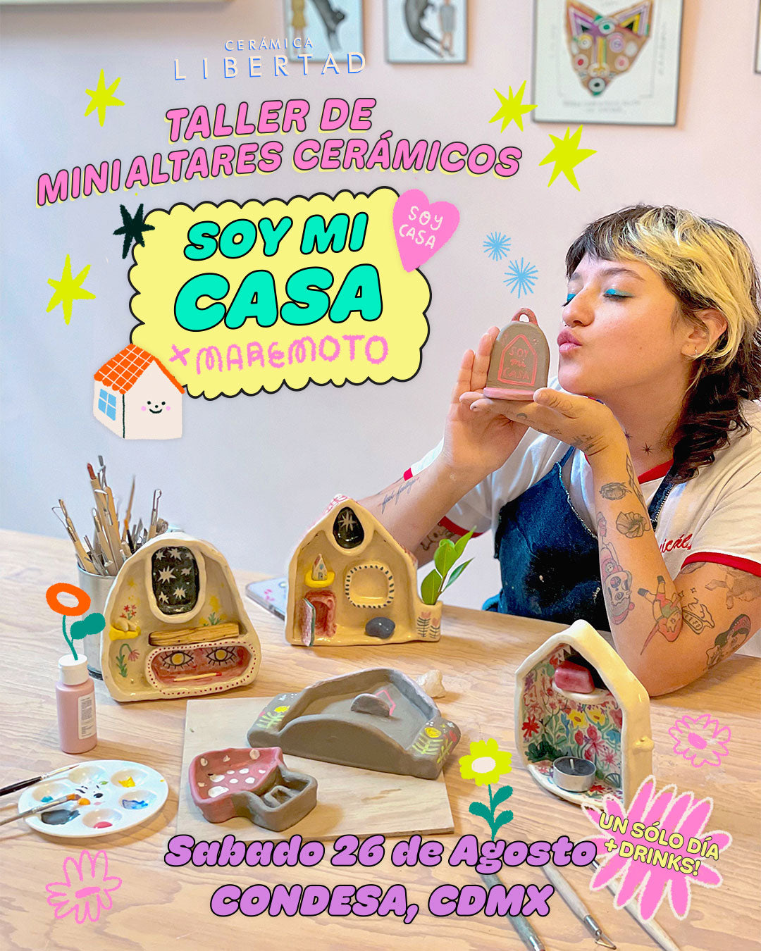 Soy Mi Casa - Taller de Mini Altares Cerámicos por Mar Maremoto · Sábado 26 de AGOSTO · NUEVO!