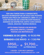 Load image into Gallery viewer, Workshorts: Cerámica Libre &amp; Drinks · Un Sólo Día - 26 de Abril o 4 de Mayo
