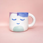 Load image into Gallery viewer, Taza con asa - IMAGINE THE BEST!- ojos cerrados
