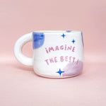 Load image into Gallery viewer, Taza con asa - IMAGINE THE BEST!- tercer ojo
