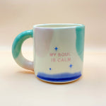 Cargar imagen en el visor de la galería, Taza con asa - MY SOUL IS CALM- Estrellita
