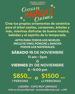 Cargar imagen en el visor de la galería, Workshorts: CUELGA TU NAVIDAD Cerámica! - Sábado 15 ó Viernes 21 de Noviembre
