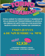 Cargar imagen en el visor de la galería, Taller de Torno Cerámico · iniciamos jueves 6 De Noviembre
