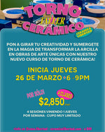 Load image into Gallery viewer, Taller de Torno Cerámico · iniciamos jueves 26 de marzo
