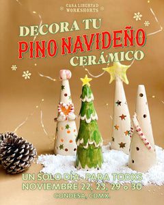 Workshorts: Decora Tu Pino Navideño de Cerámica - 22, 23, 29 o 30 de Noviembre