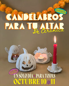 Workshorts: CANDELABROS PARA TU ALTAR de Cerámica! - Viernes 10 o Sábado 11 de Octubre