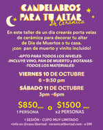 Cargar imagen en el visor de la galería, Workshorts: CANDELABROS PARA TU ALTAR de Cerámica! - Viernes 10 o Sábado 11 de Octubre

