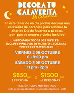 Cargar imagen en el visor de la galería, Workshorts: Decora Tu Calaverita Cerámica - Viernes 2 o Sábado 3 de Octubre
